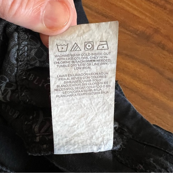 Rock & Republic Kasandra Black Embellished Bootcut Jeans size 10 M - Picture 7 of 14